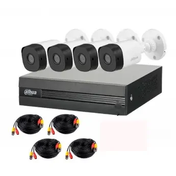 Kit HDCVI 4 Cámaras bala 1 TB Exterior