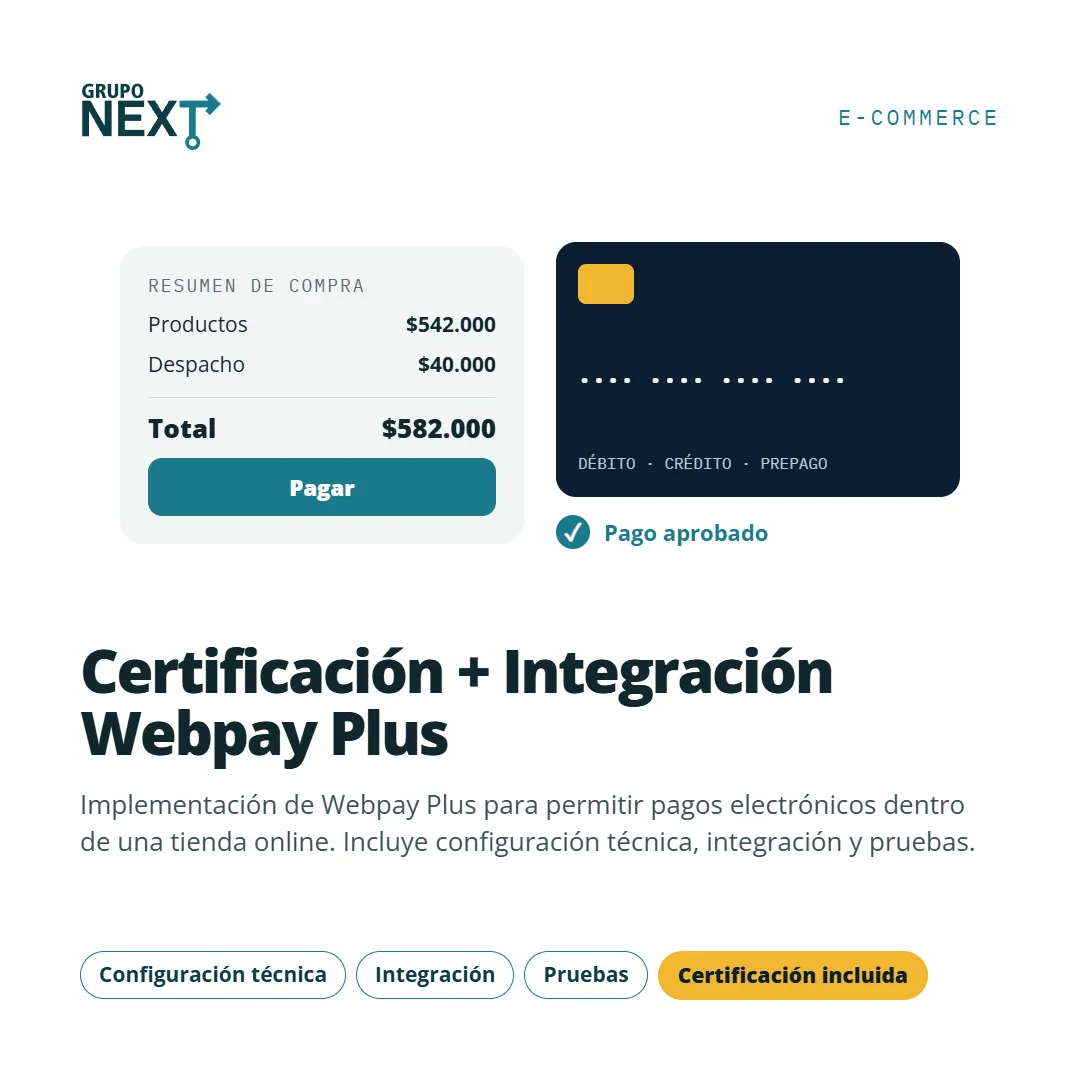 Certificación + Integración Webpay Plus